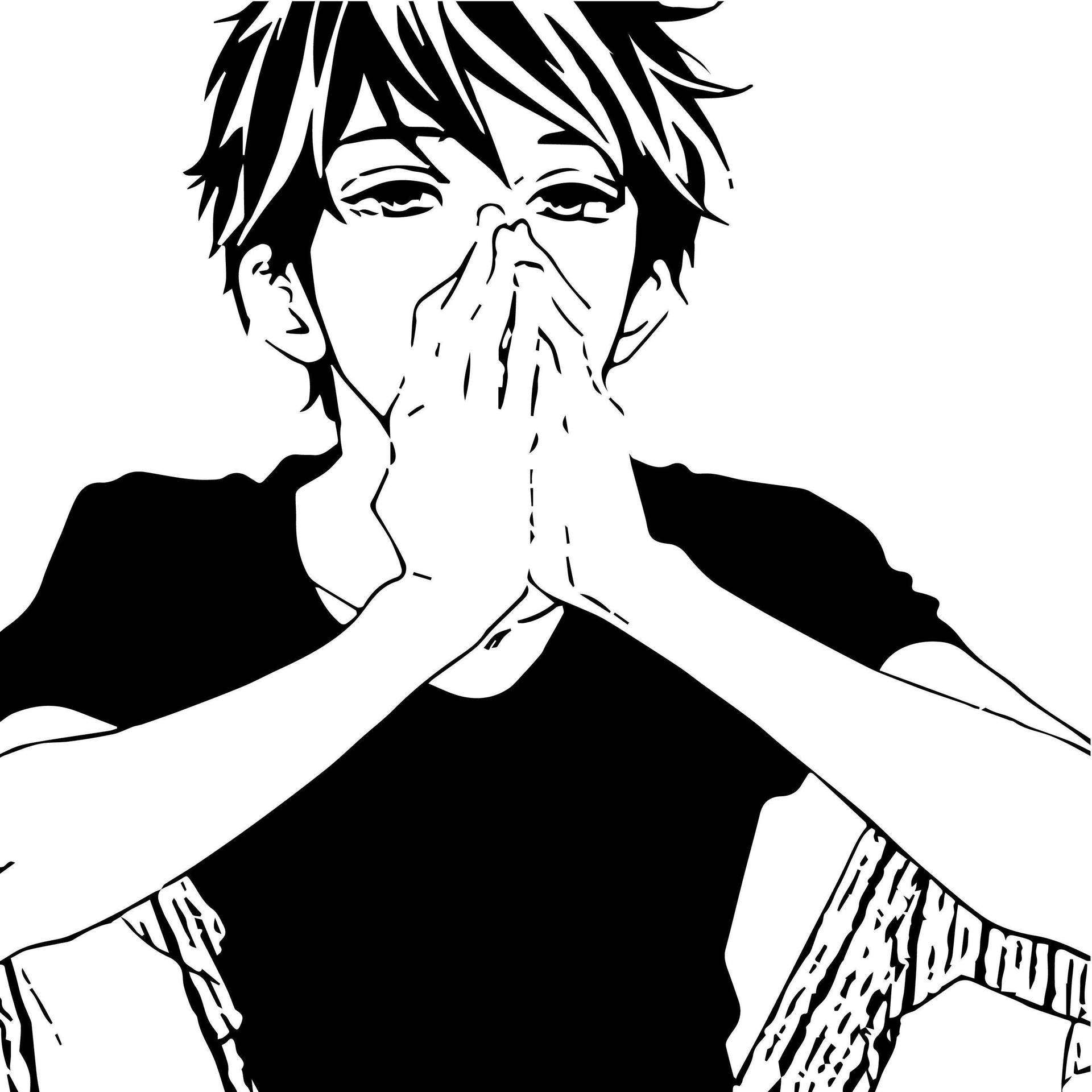 Black And White Anime Wallpaper
