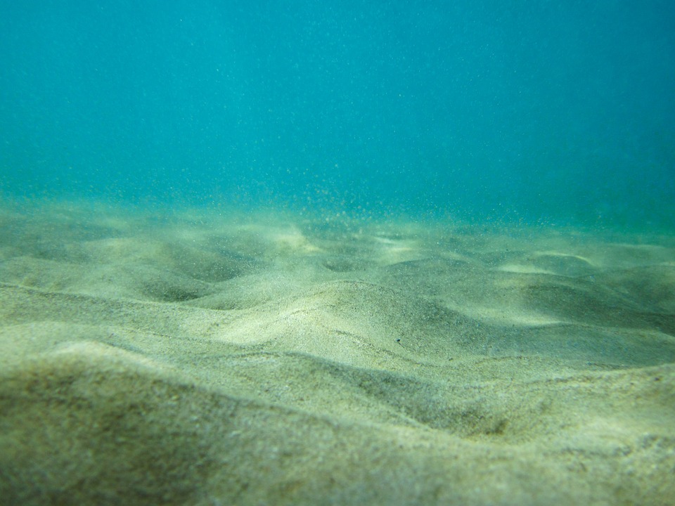 Photo Seabed Sand Blue Floor Sea Ocean Background Max Pixel