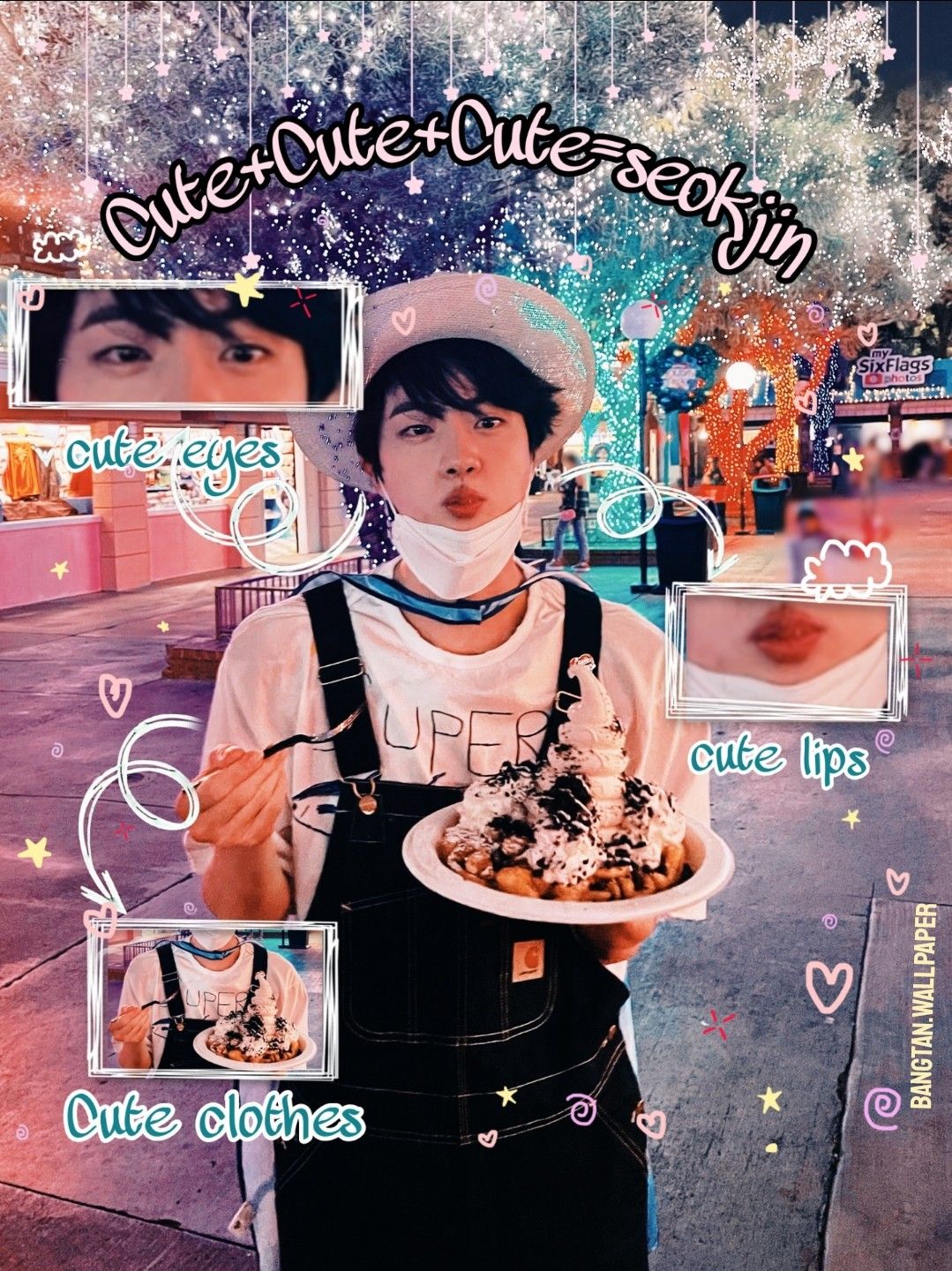 Kim Seokjin Bts Cute Wallpaper Jin