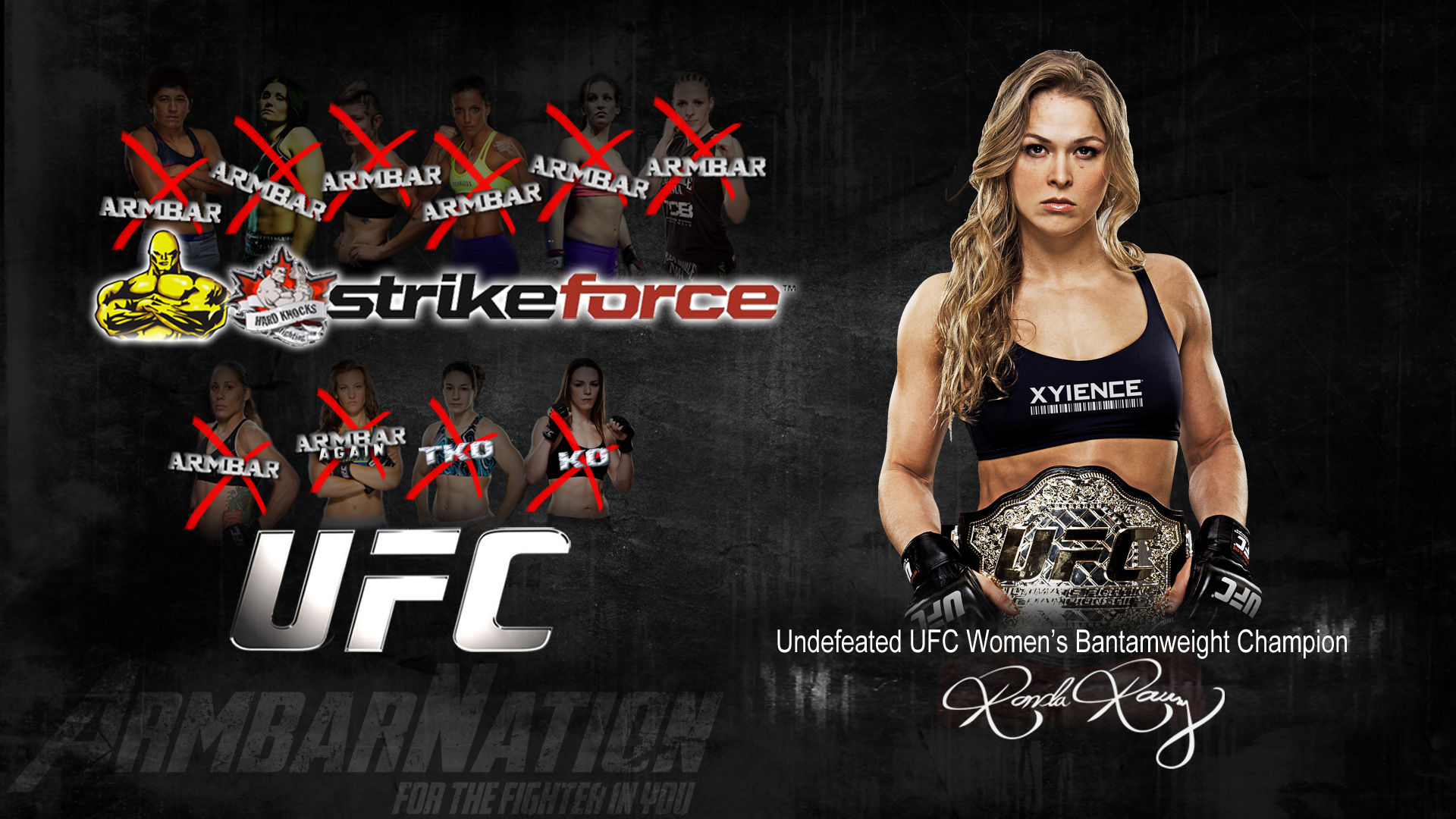 Ronda Rousey Undefeated Wallpaper Armbarnation