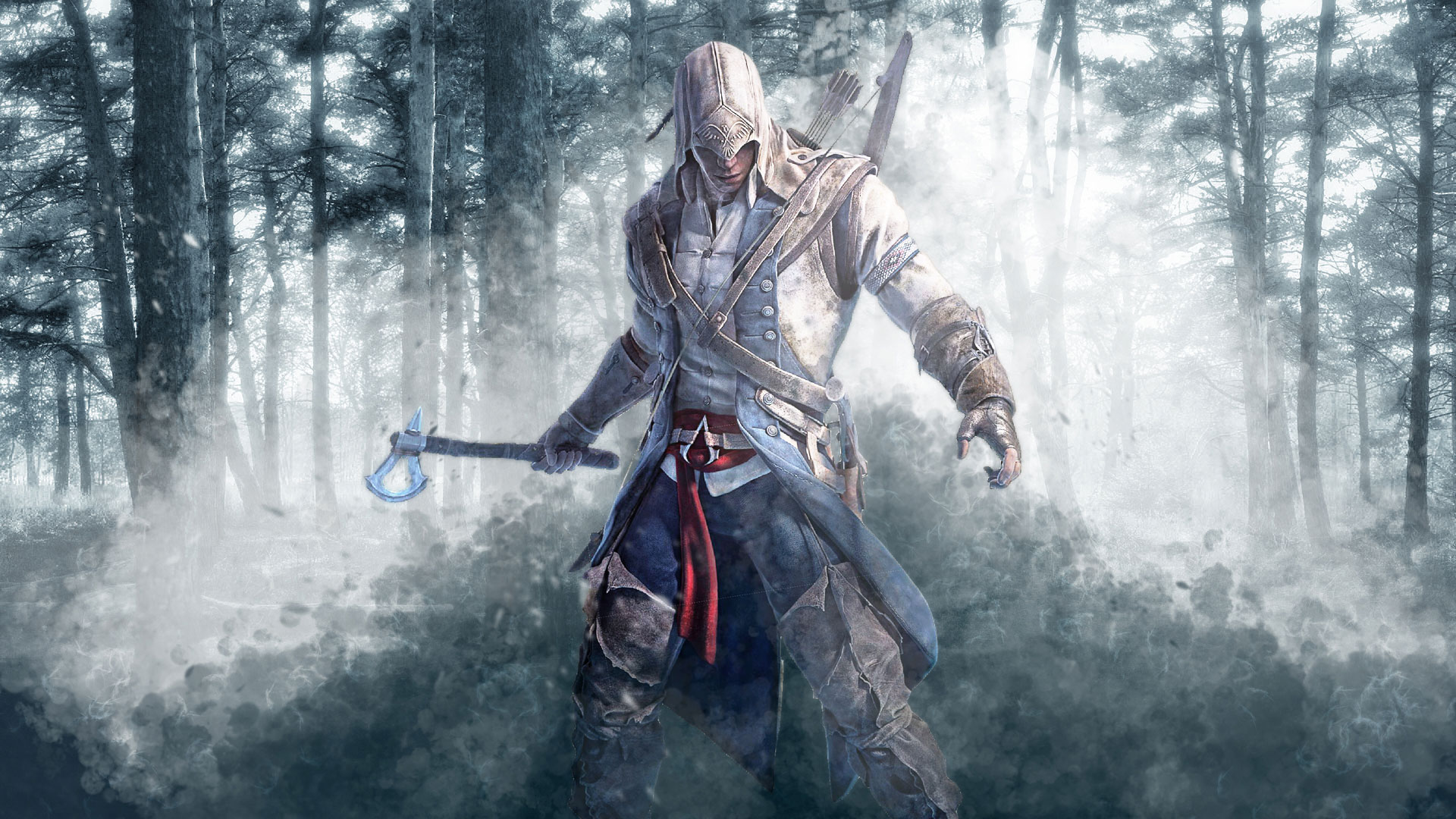 Games Wallpaper Assassins Creed Connor Kenway In Forest
