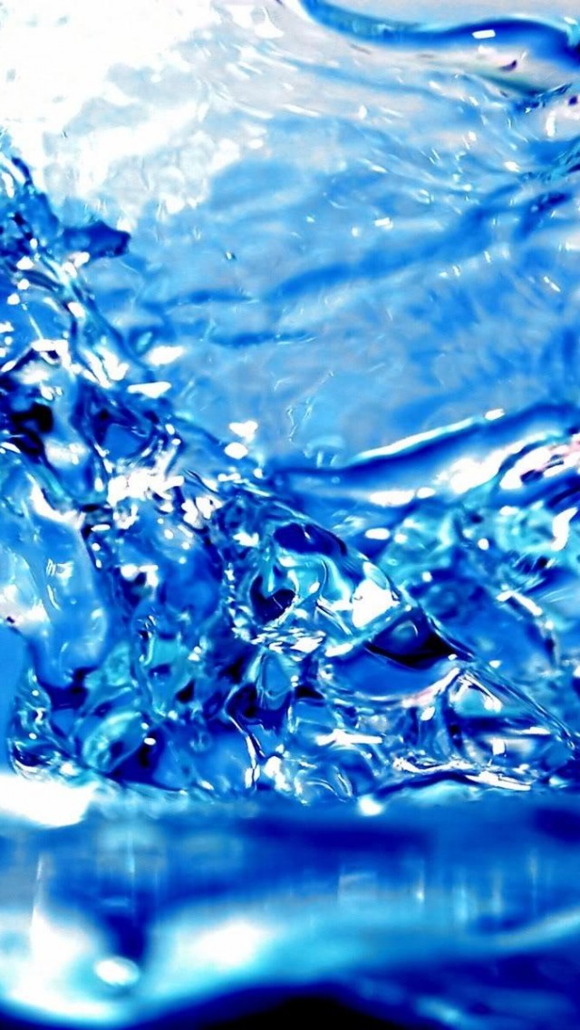Water Blue Background iPhone 5s Wallpaper