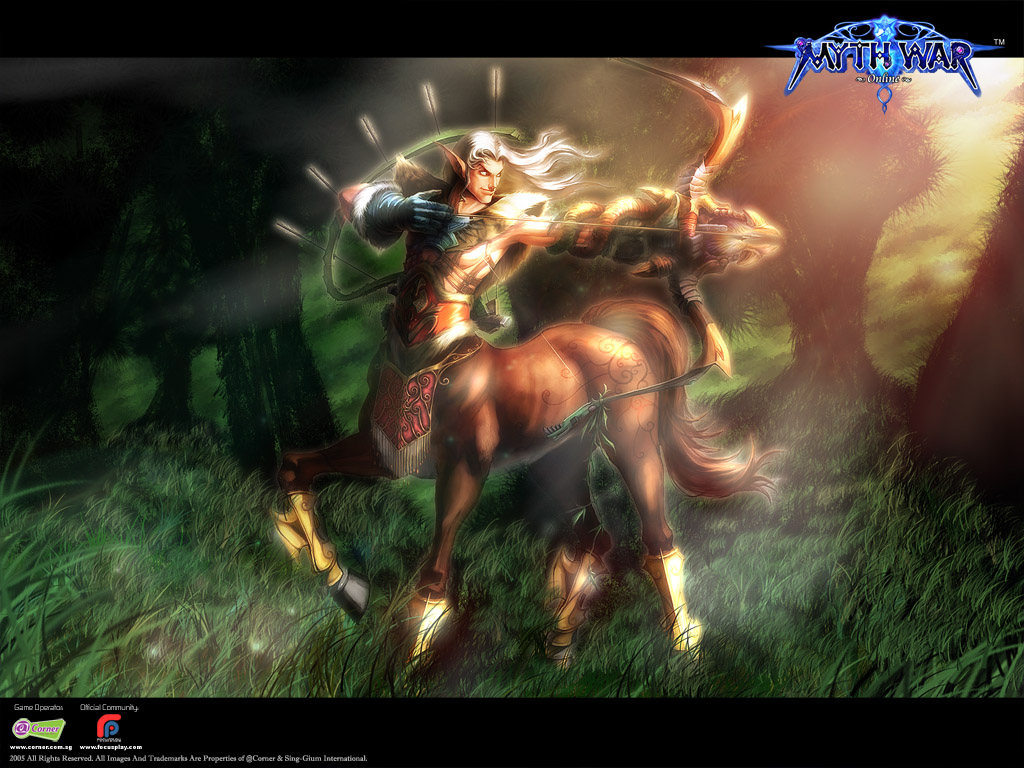 Centaur Archer Myth War Online Wallpaper