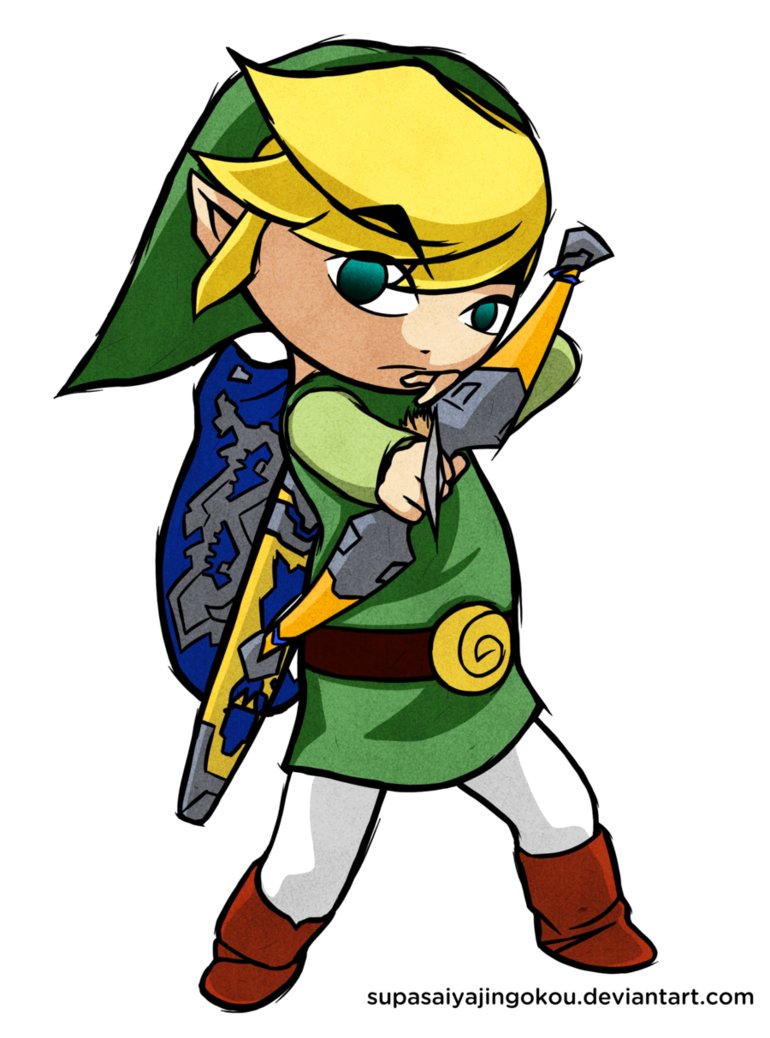 toon link wind waker wallpaper arching by