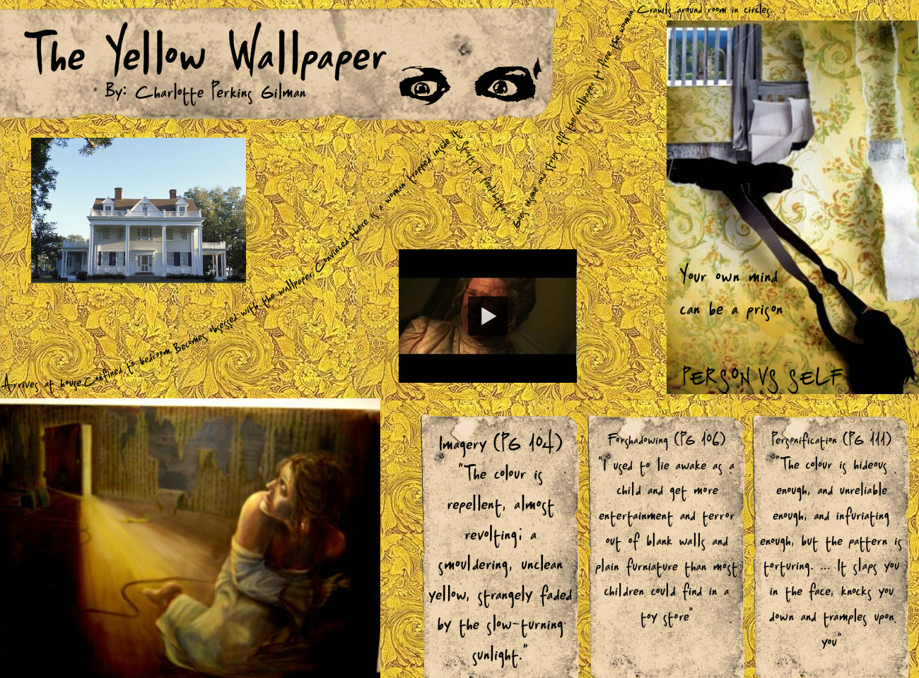 Comparison and Contrast The Yellow Wallpaper and Story of an Hour  by  Evelyn  Medium