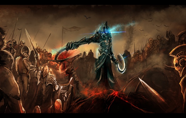 Wallpaper Diablo Malthael Army Fight Games