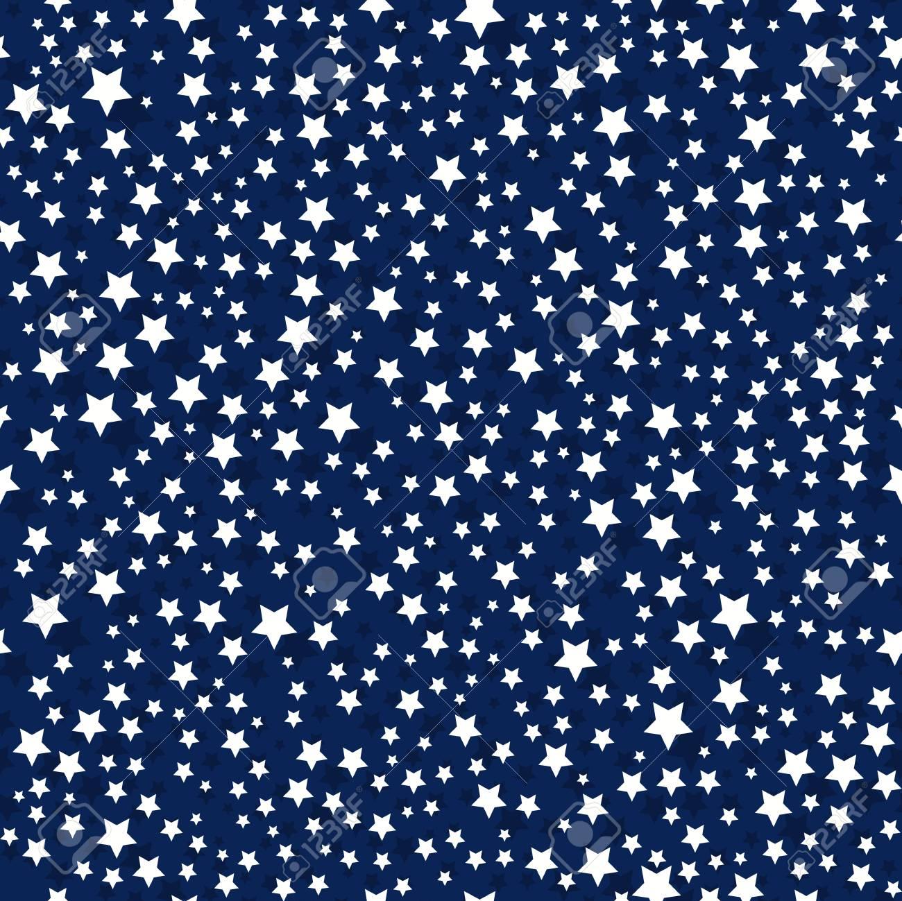 Abstract Seamless Astronomy Wallpaper With Shiny Stars On The