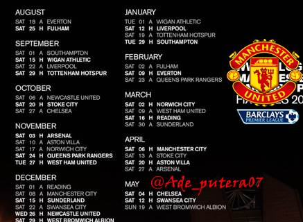 Jadwal Pertandingan Lengkap Manchester United Musim