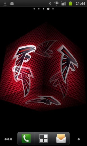 Live Wallpaper Which Bring 3d Falcons Logo Into Your Home Screen