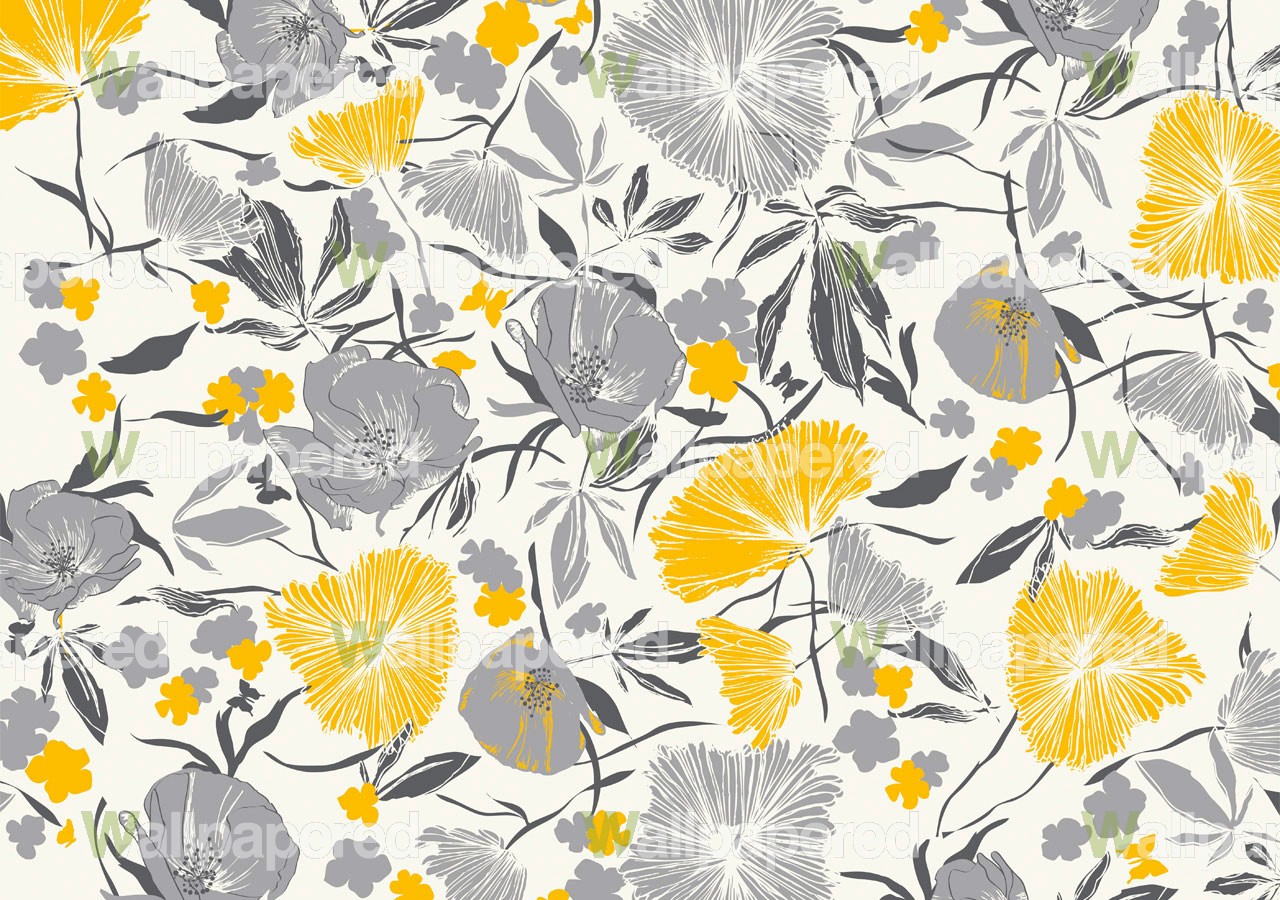 Yellow And Grey Wallpaper Re Your