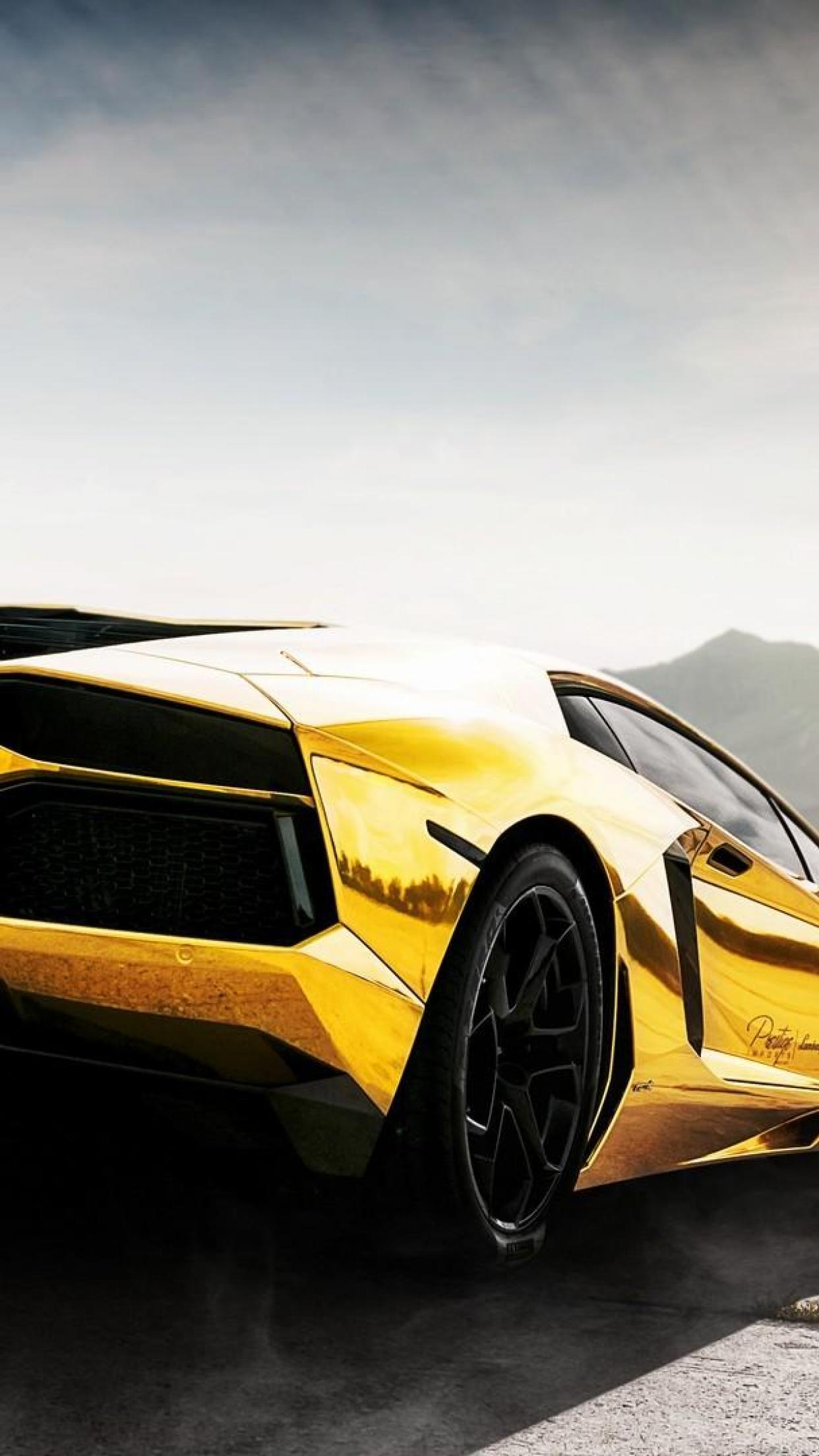 Lamborghini Gold HD Wallpaper Desktop Background