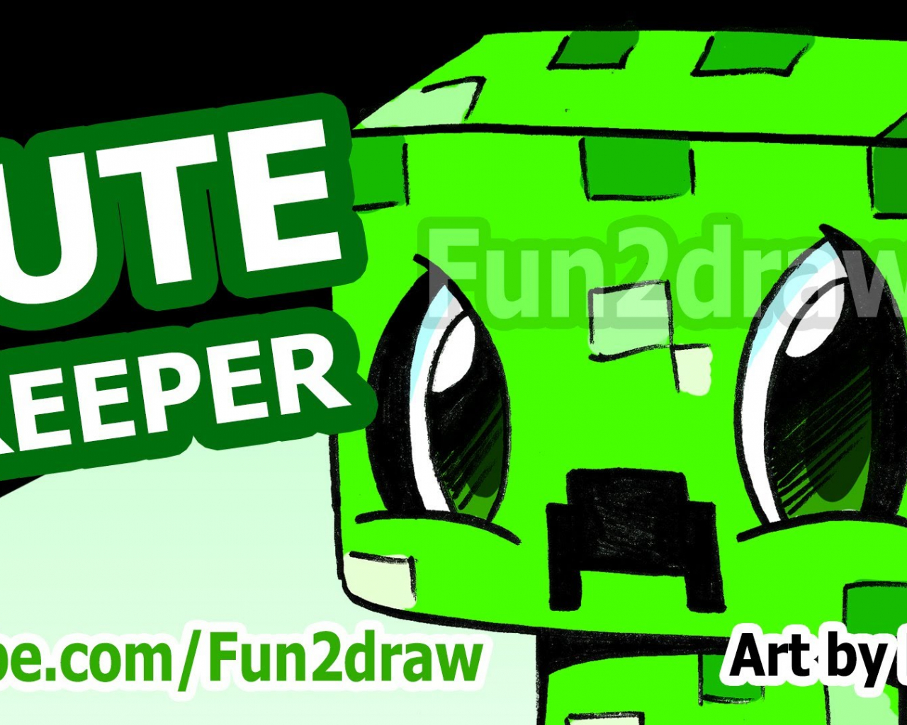 Free download Cute CREEPER How to Draw a Minecraft Creeper