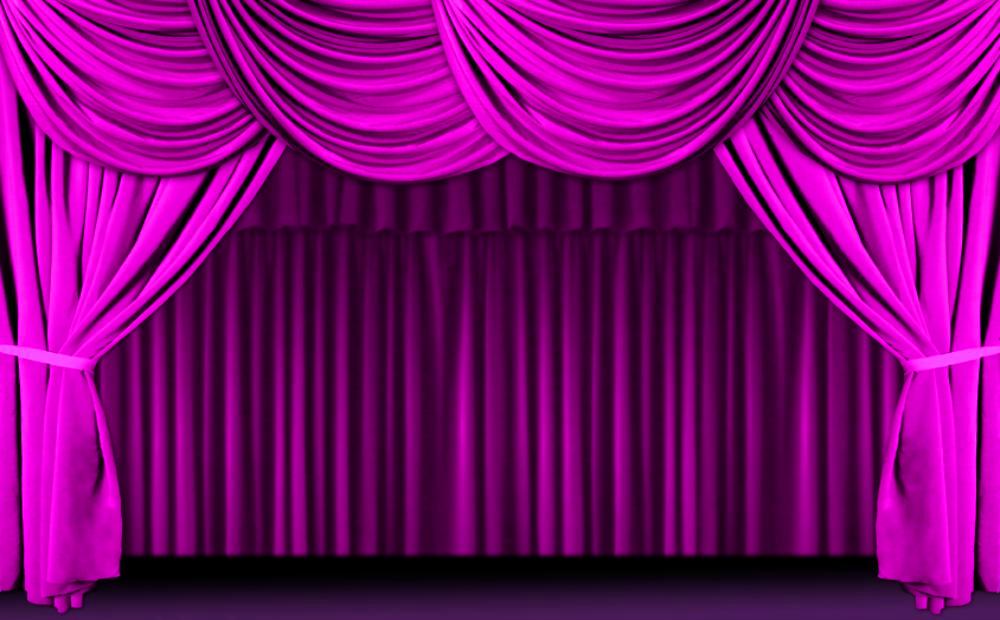 Stage Curtain Background Curtains Purple