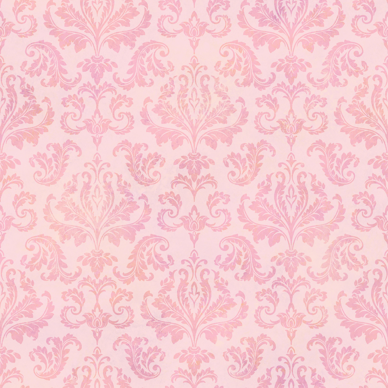 Tot47143 Svetlana Pink Tiedye Modern Damask Wallpaper