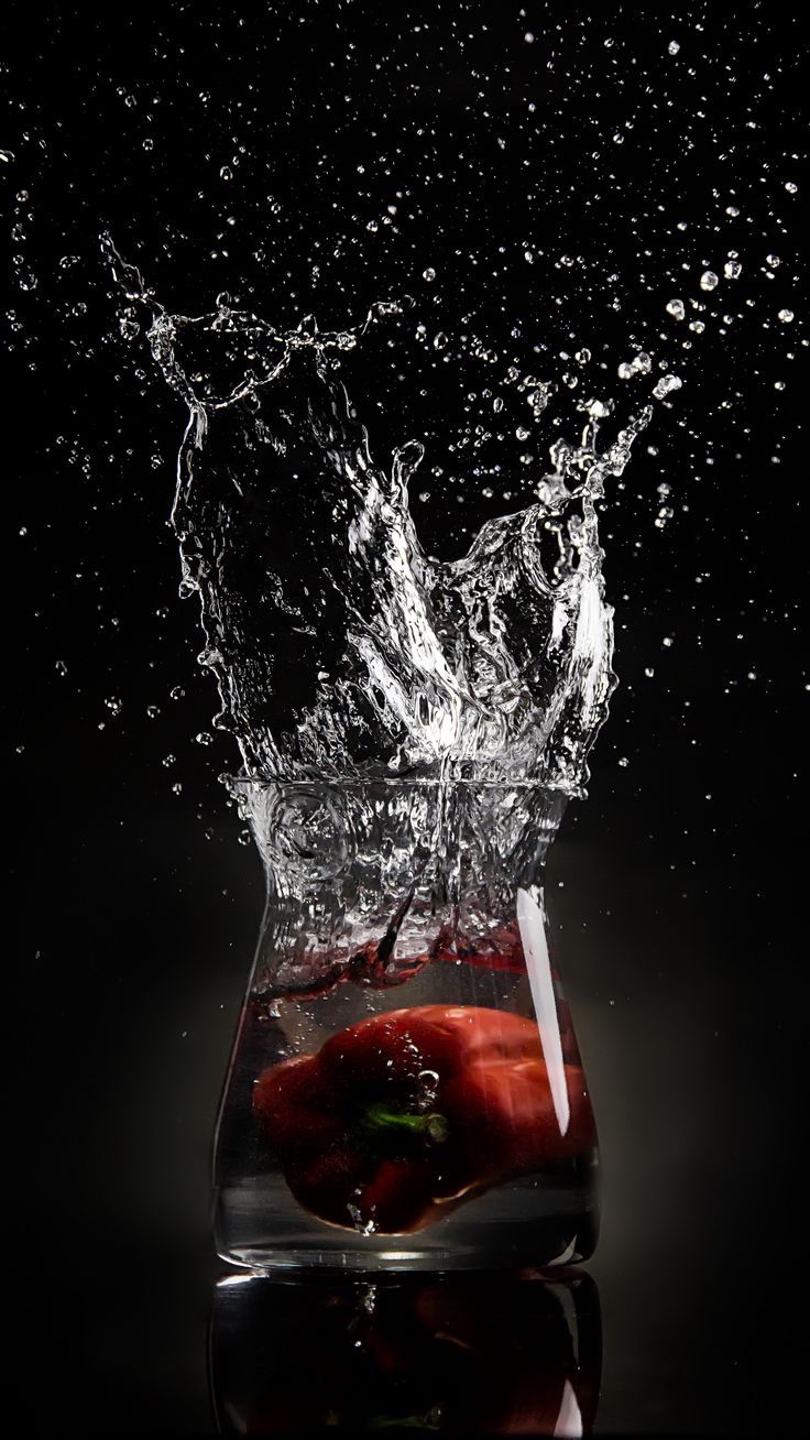 Food Drink Glass Spray Pepper Wallpaper HD 4k Background For