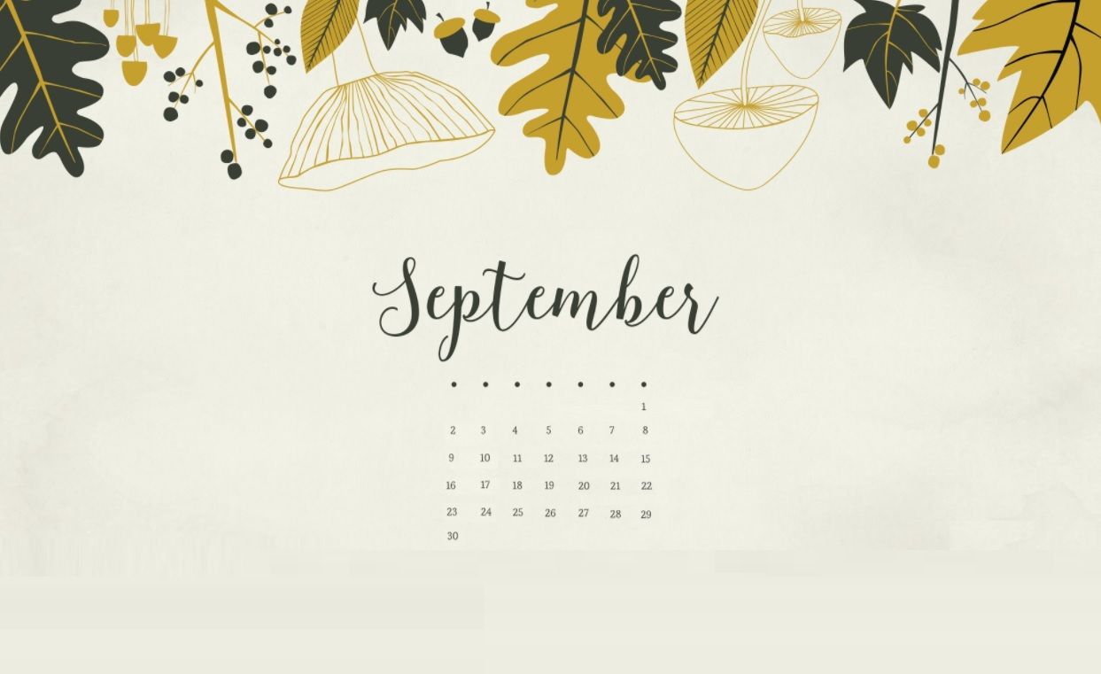 September Calendar Wallpaper In