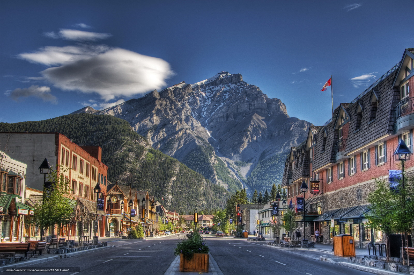 Download wallpaper Mount Royal Hotel Banff Alberta Canada free