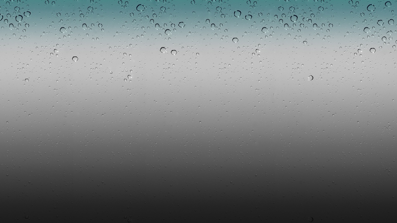 IOS Rain Drops Wallpaper