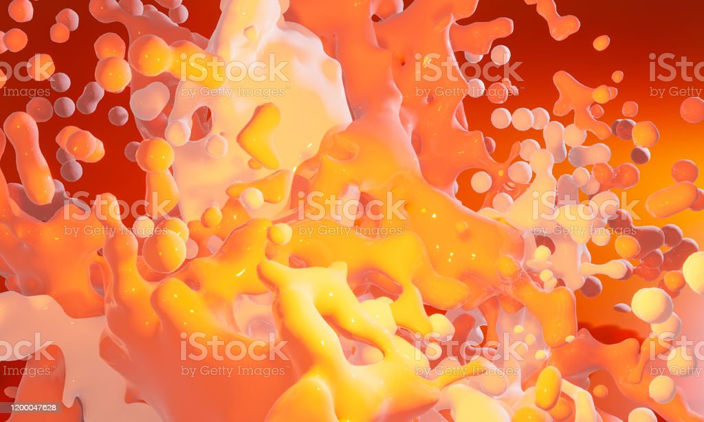 Abstract Colorful Red And Orange Splash On Background Mix Of