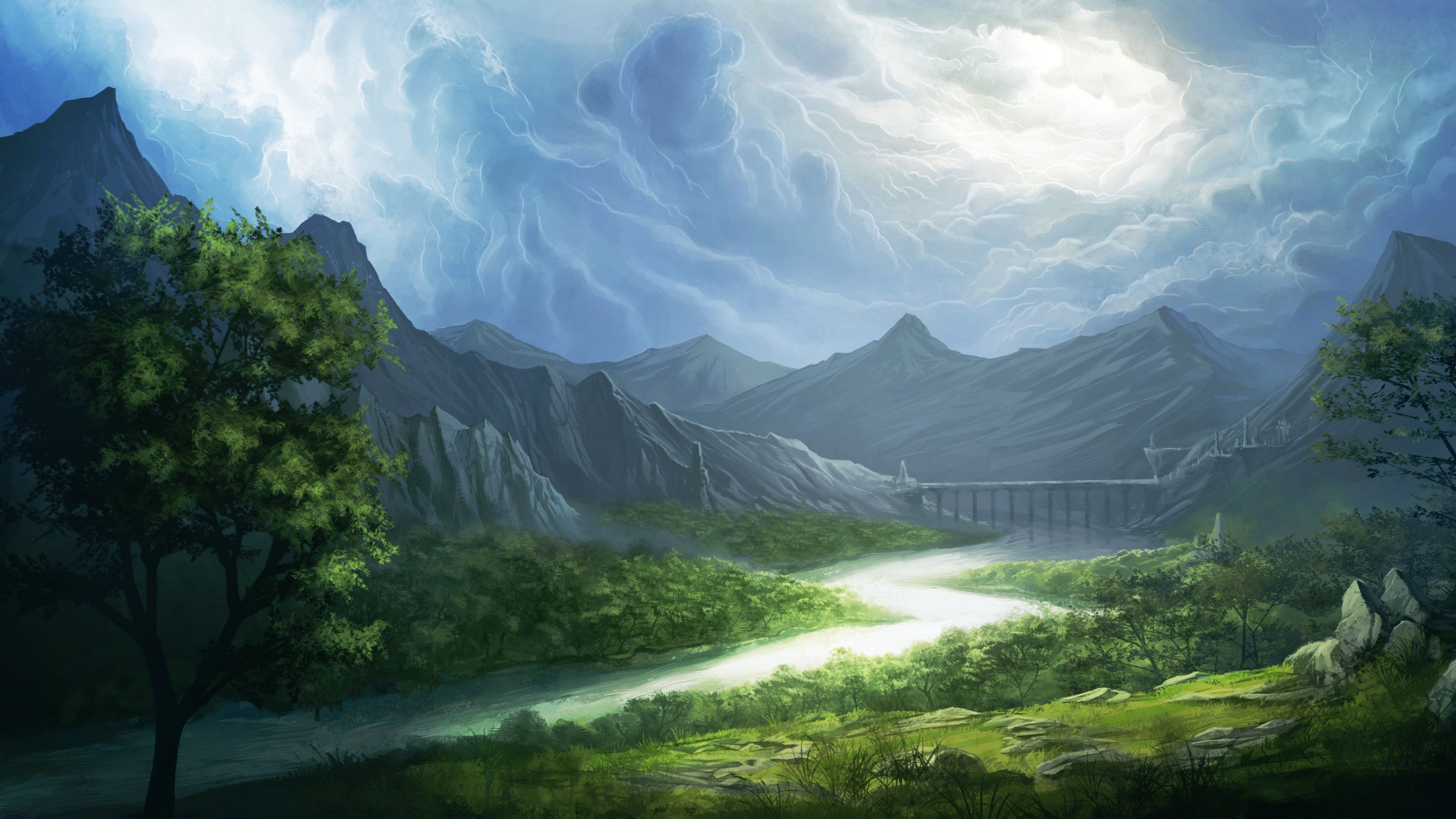 Fantasy Landscape 4k Ultra HD Wallpaper