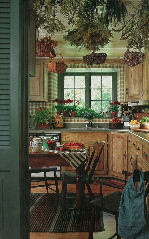 Free download Green kitchen with plaid wallpaper and