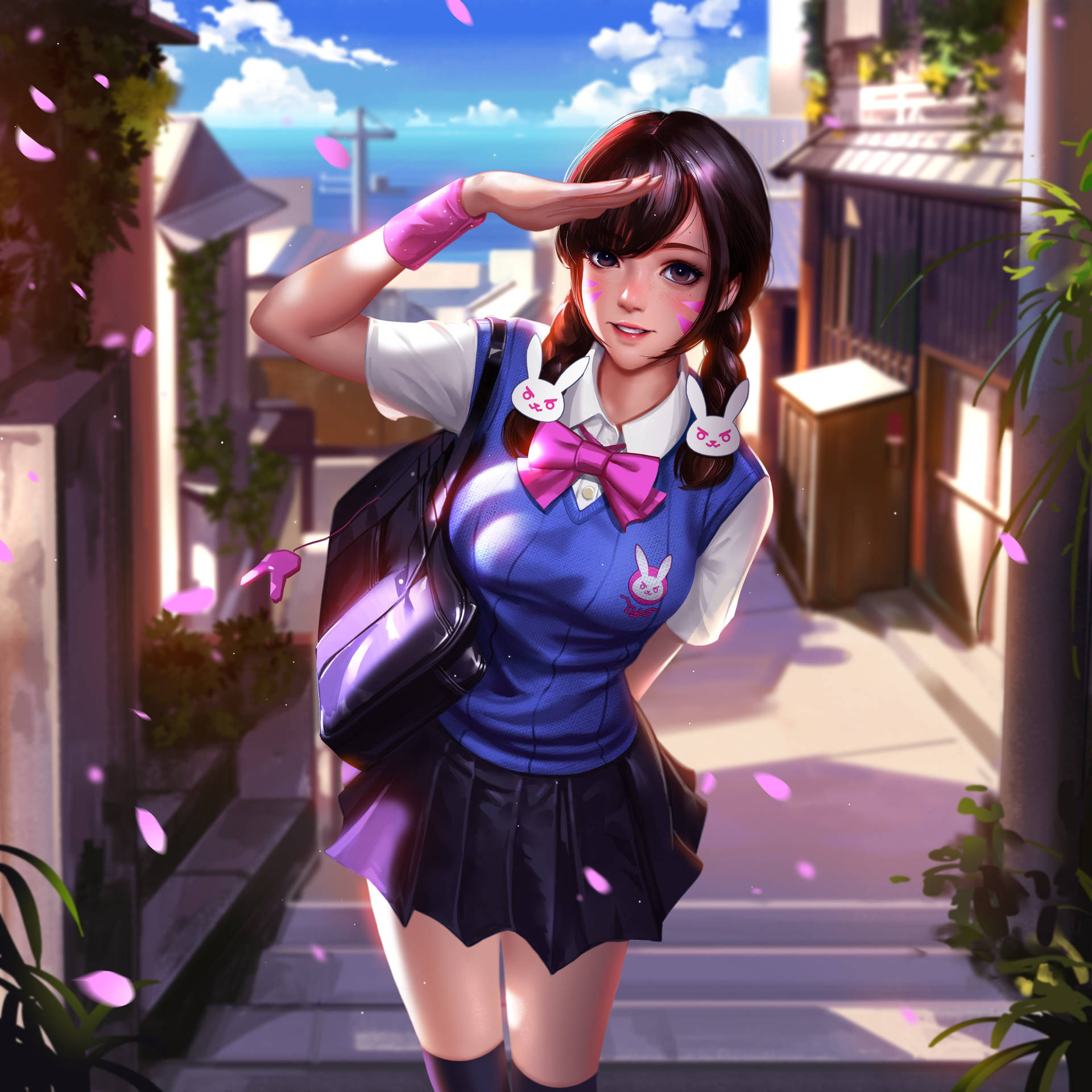 Animated Girl Wallpaper