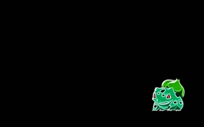 Pokemon Bulbasaur Black Background Wallpaper