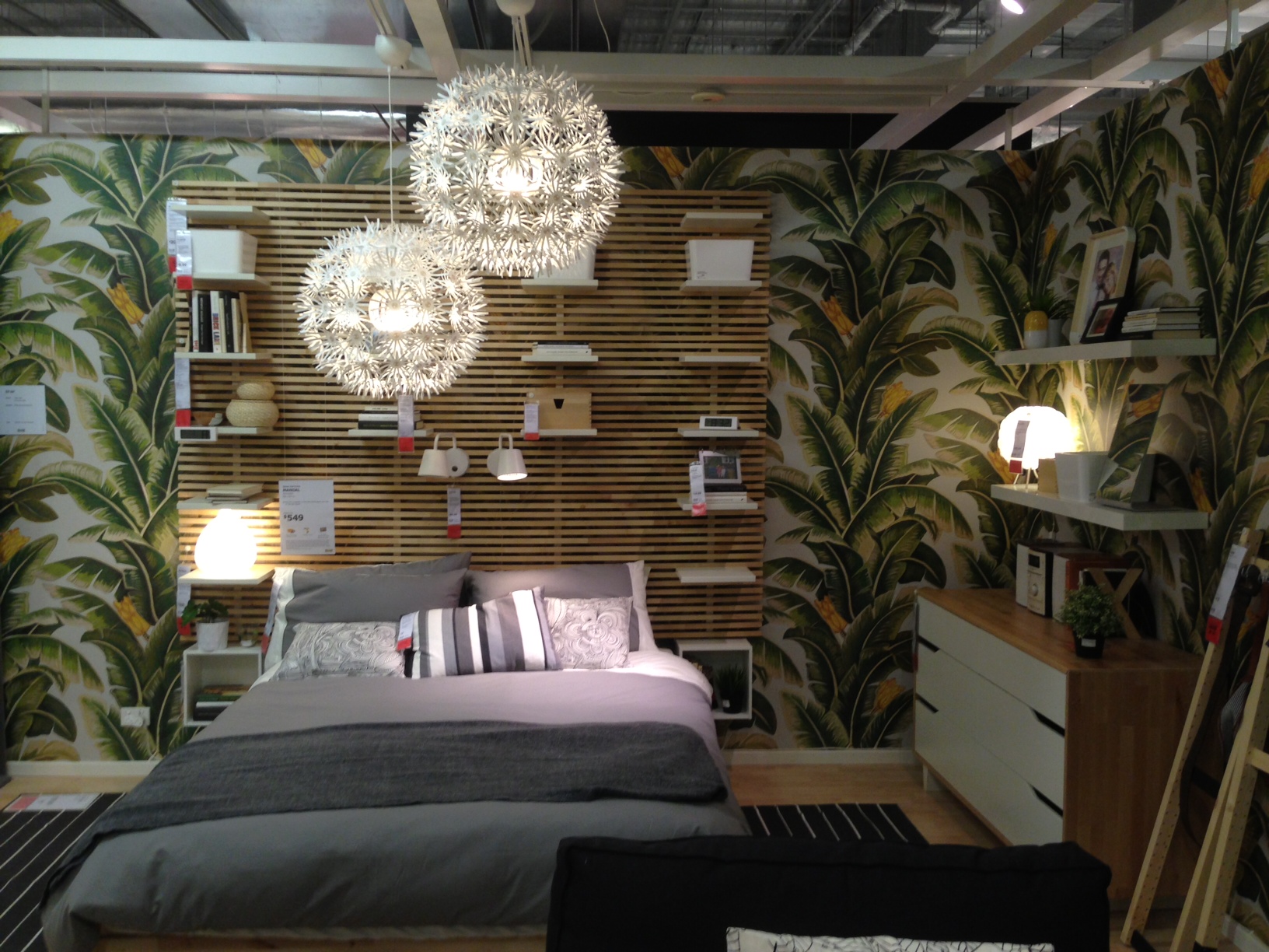 Ikea Logan Wallpaper Installation Palm Leaf Brick