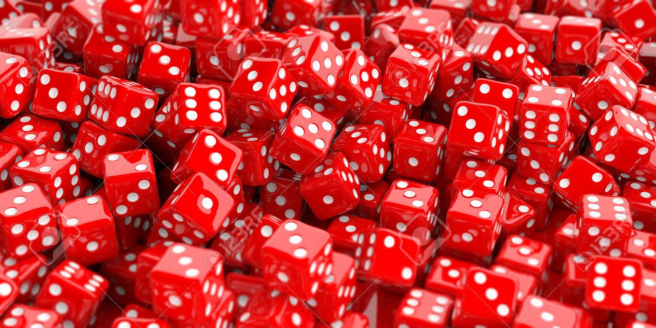 3d Rendering Red Dice Background Stock Photo Picture And Royalty