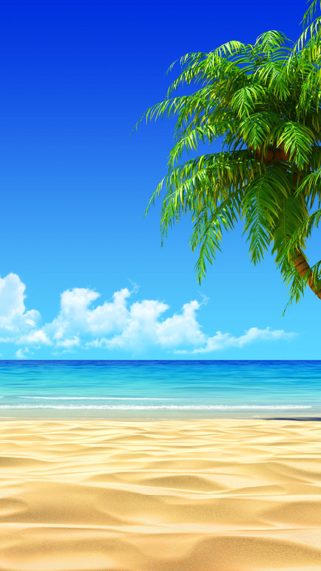 Palm Tree Beaches Wallpaper