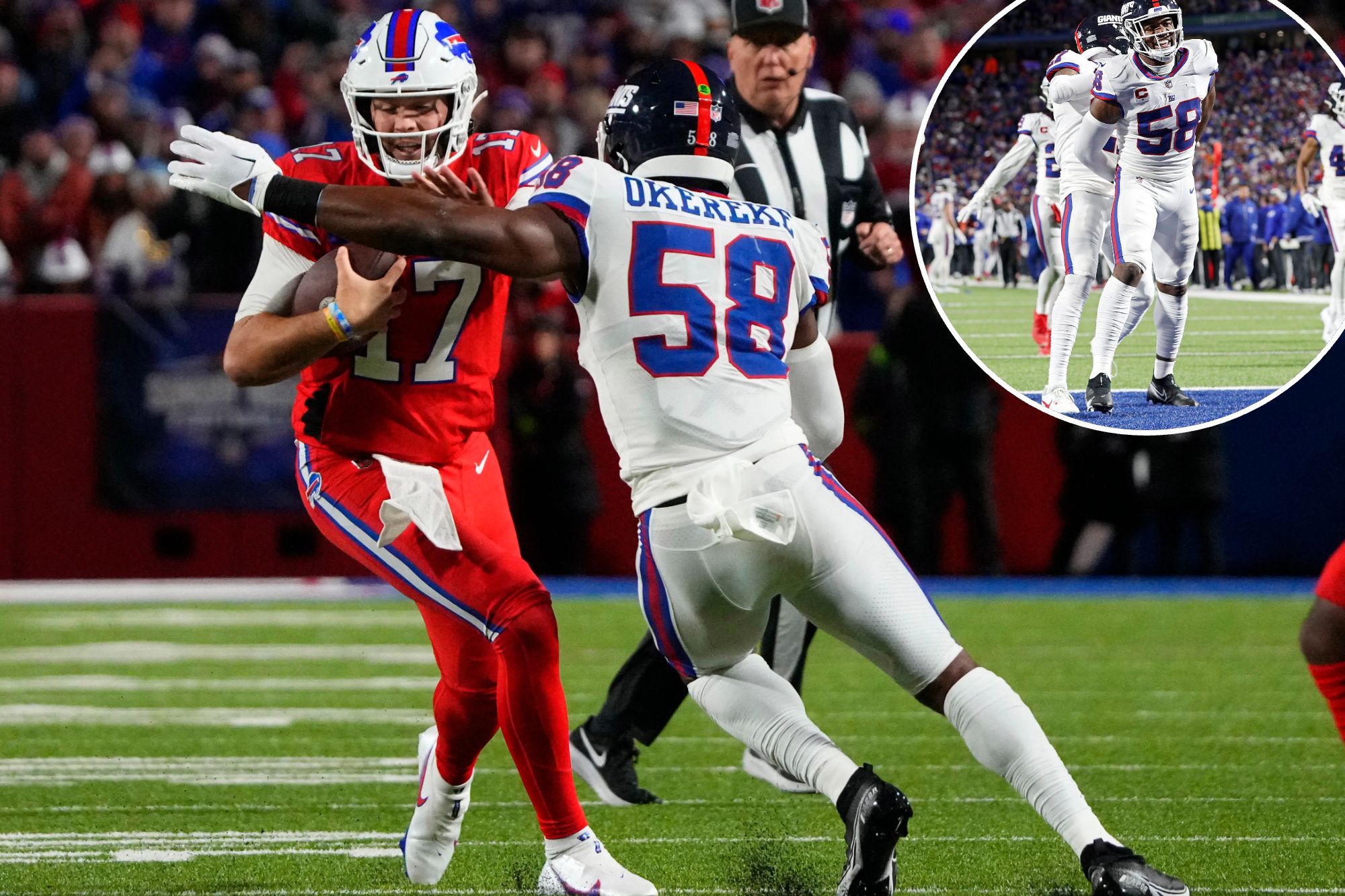 Bobby Okereke Emerging As Big Defensive Force For Giants Middle East Wallpaper