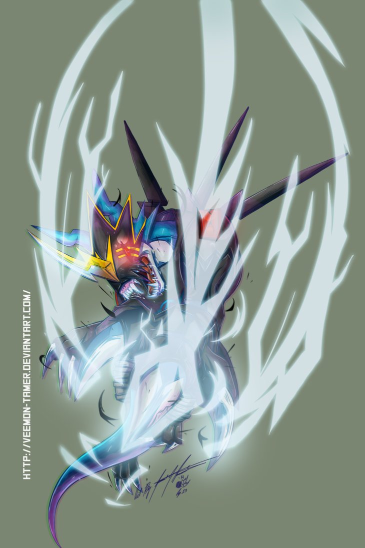 Digimon Fusion Ccg Fan Card Raidramon Artwork By Veemon Tamer On
