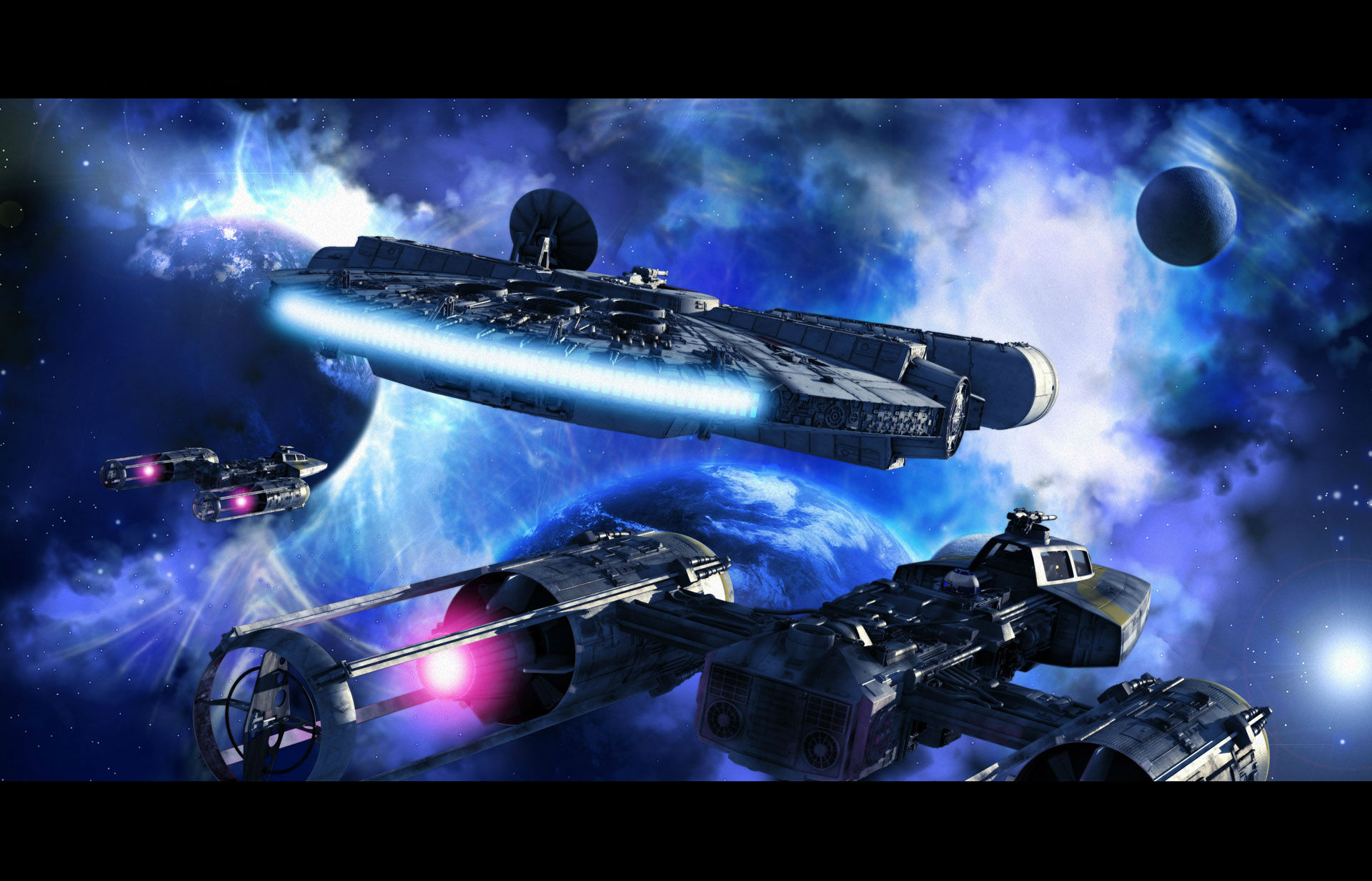 The Millenium Falcon HD Wallpaper Background Image