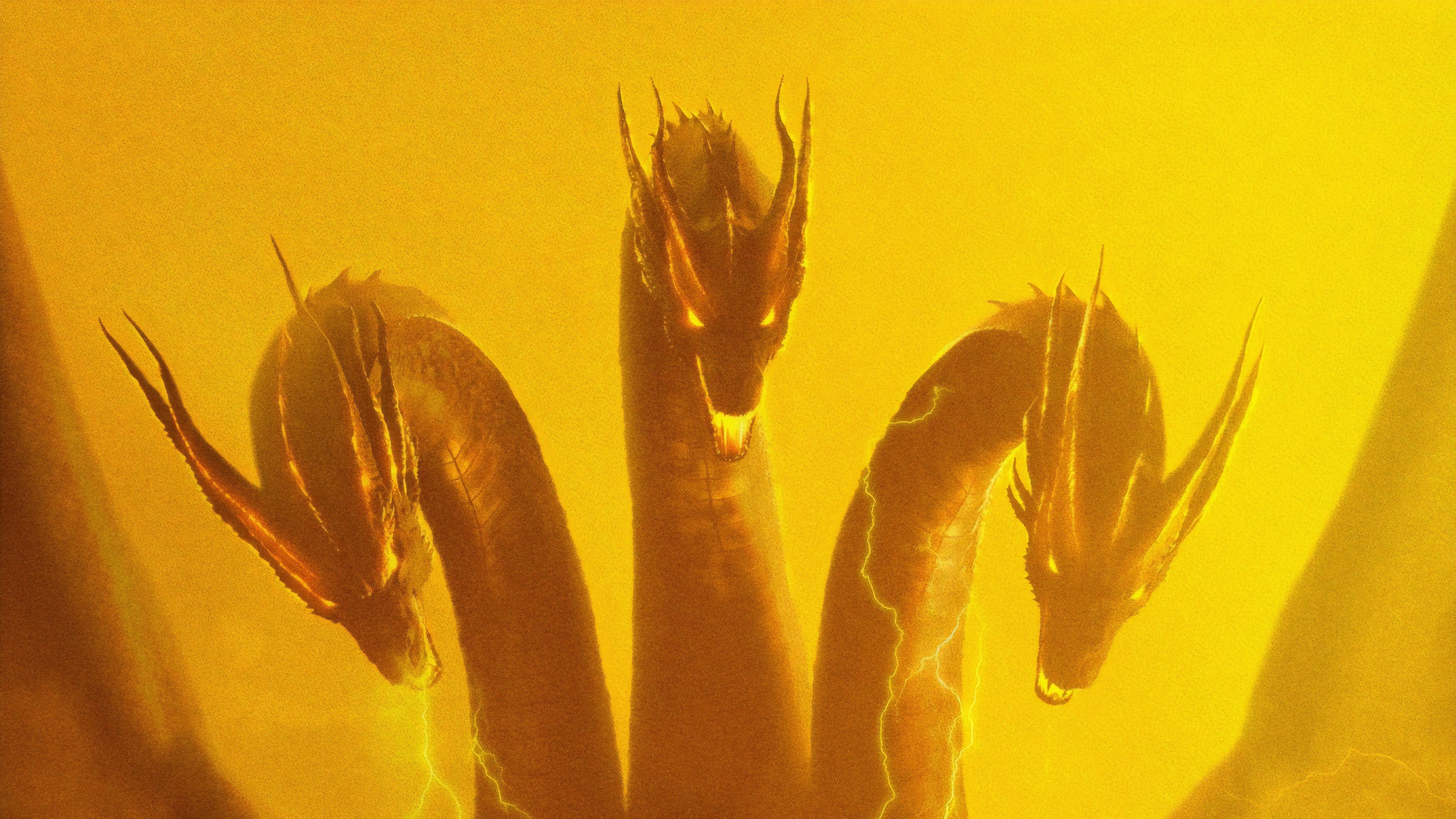 Ghidorah Godzilla King Of The Monsters 4k Poster