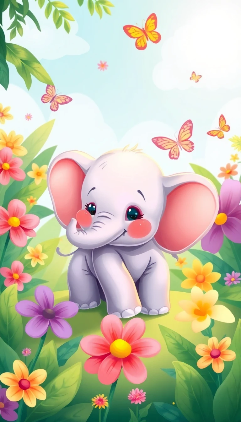 Cute Elephant Wallpaper