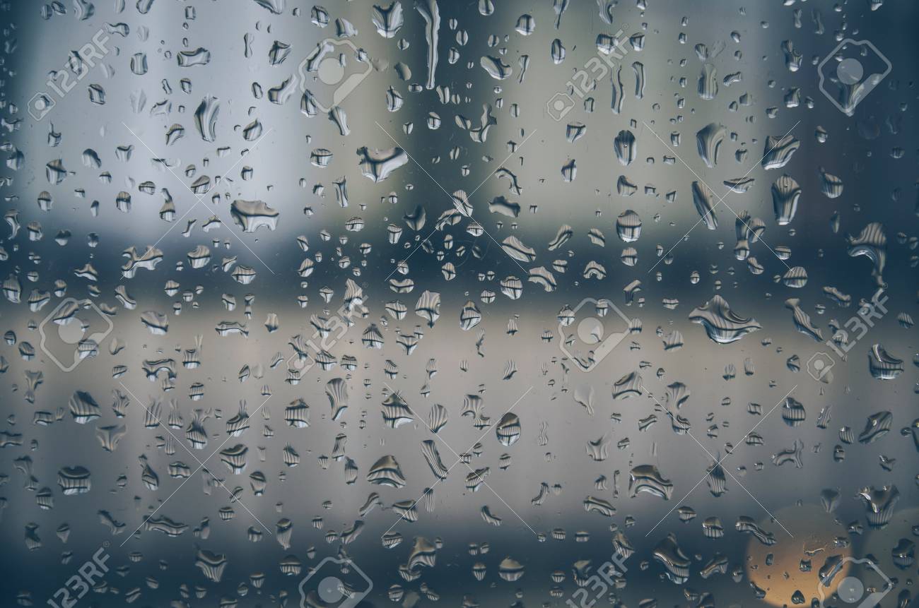 Wallpaper Of Rain Drops Or Water Drops On The Glass Vintage