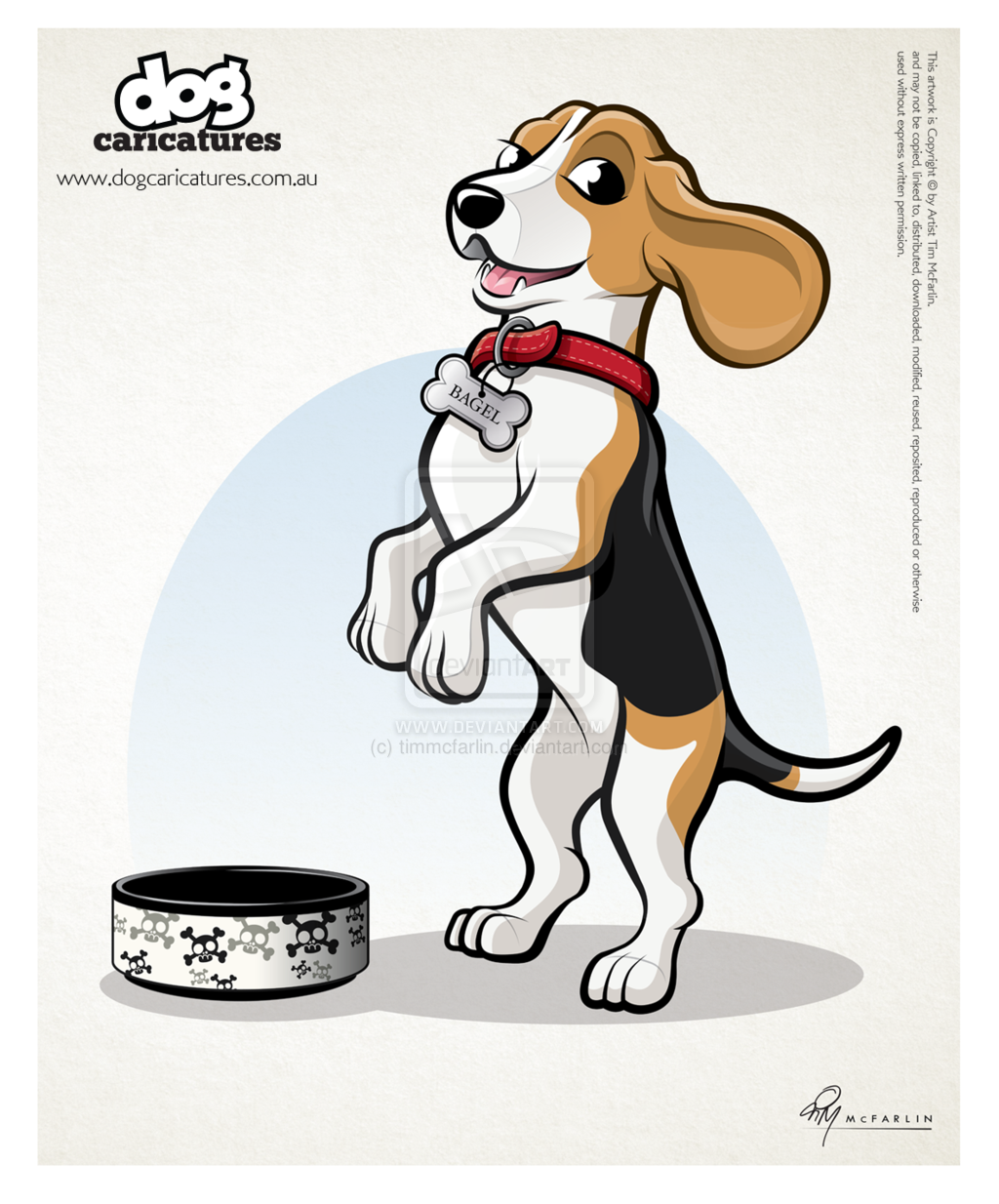 Beagle Dog Caricature By Timmcfarlin Cartoons Ics Digital Media