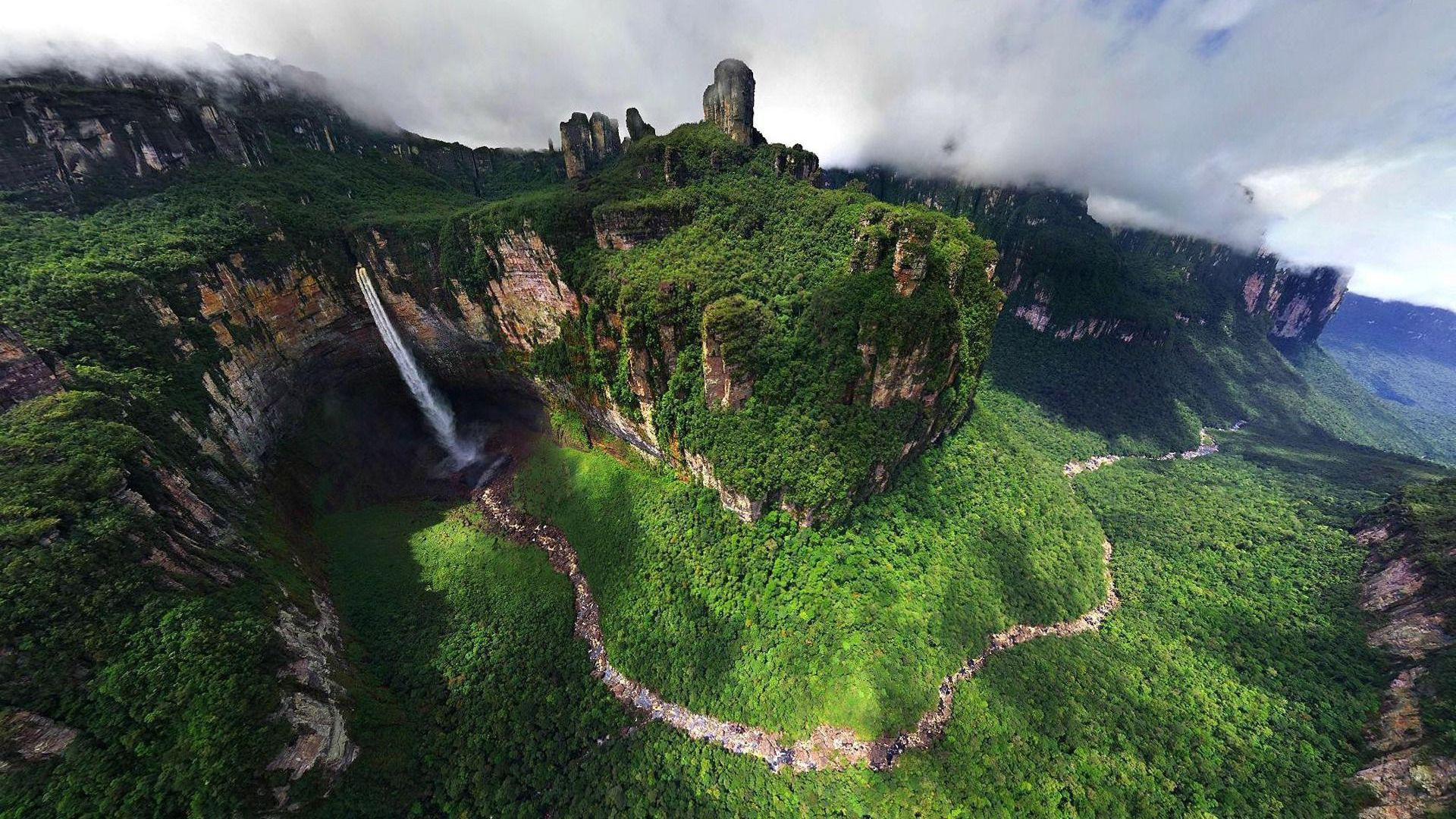 angel falls majestic venezuela 1920x1080 nature wallpapers