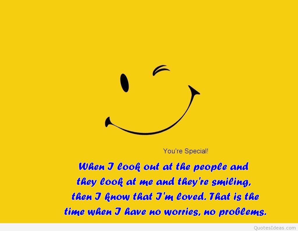 Just Be Happy Smile Quotes Wallpaper Picture High