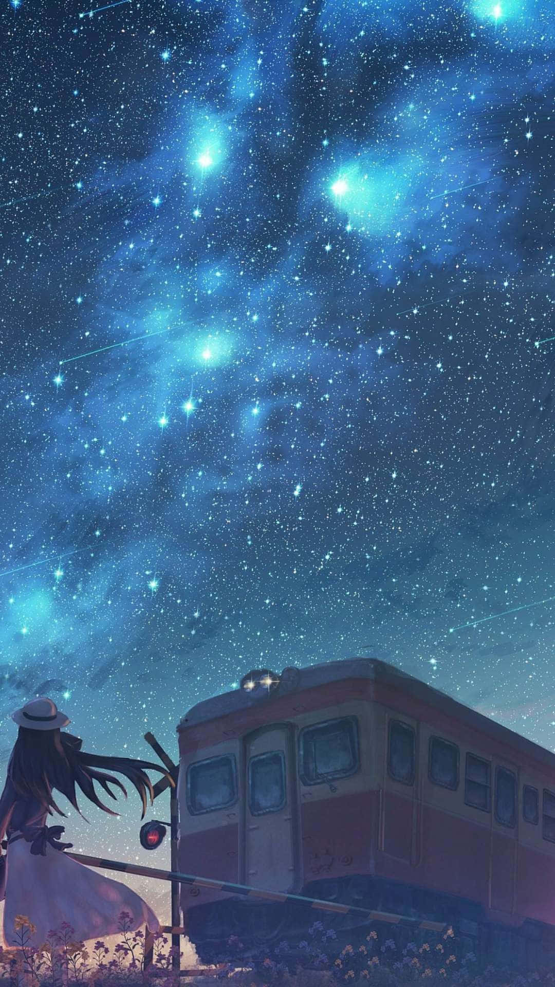 Anime Night Background Wallpaper