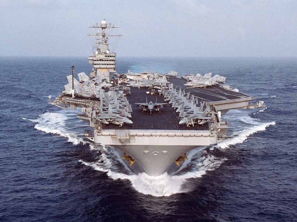 US Navy Aircraft Carrier USS Dwight D Eisenhower desktop 1024x768