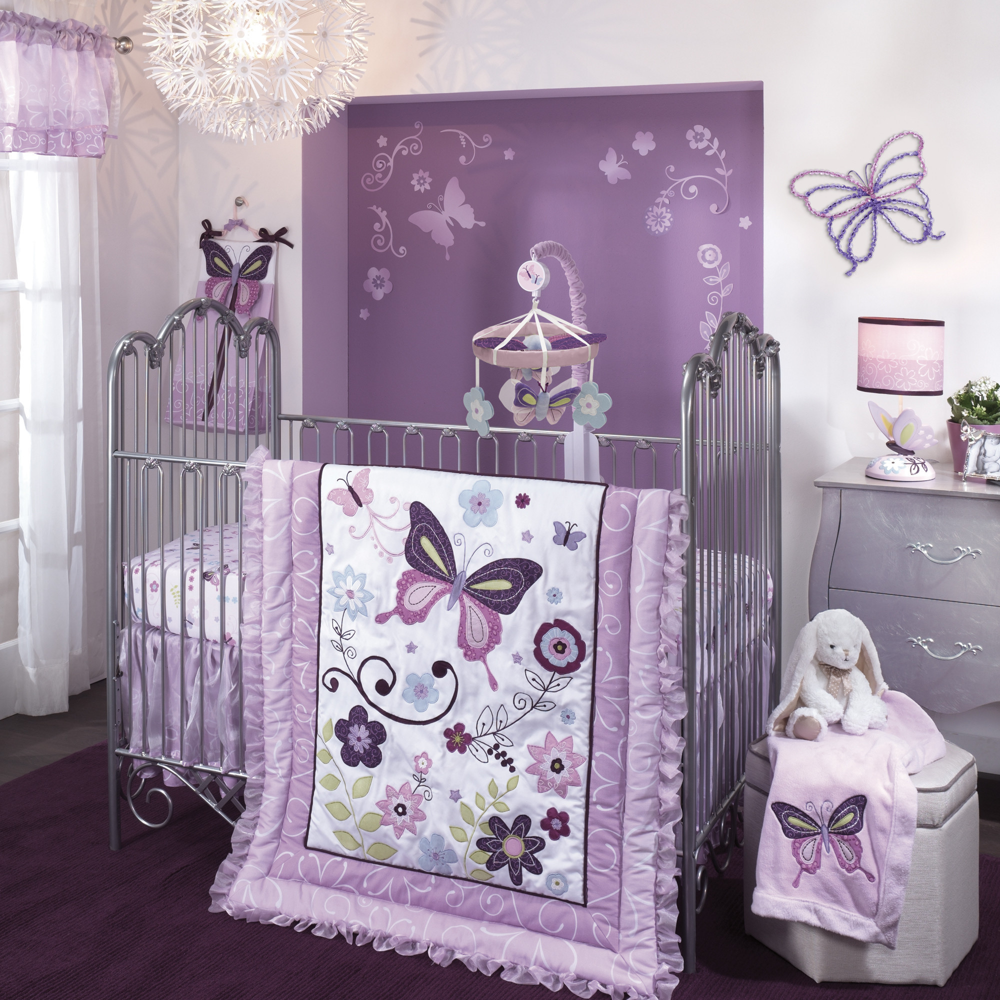 Butterfly Lane Baby Crib Bedding By Lambs Ivy