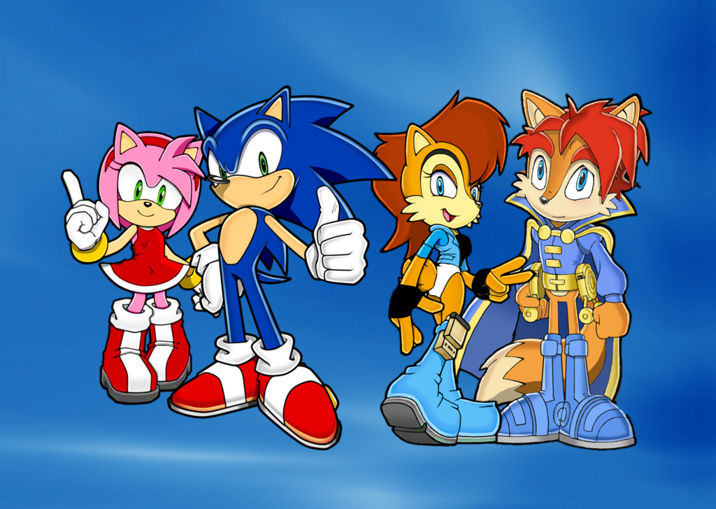 Sonic Amy And Sally Elias Wallpaper By