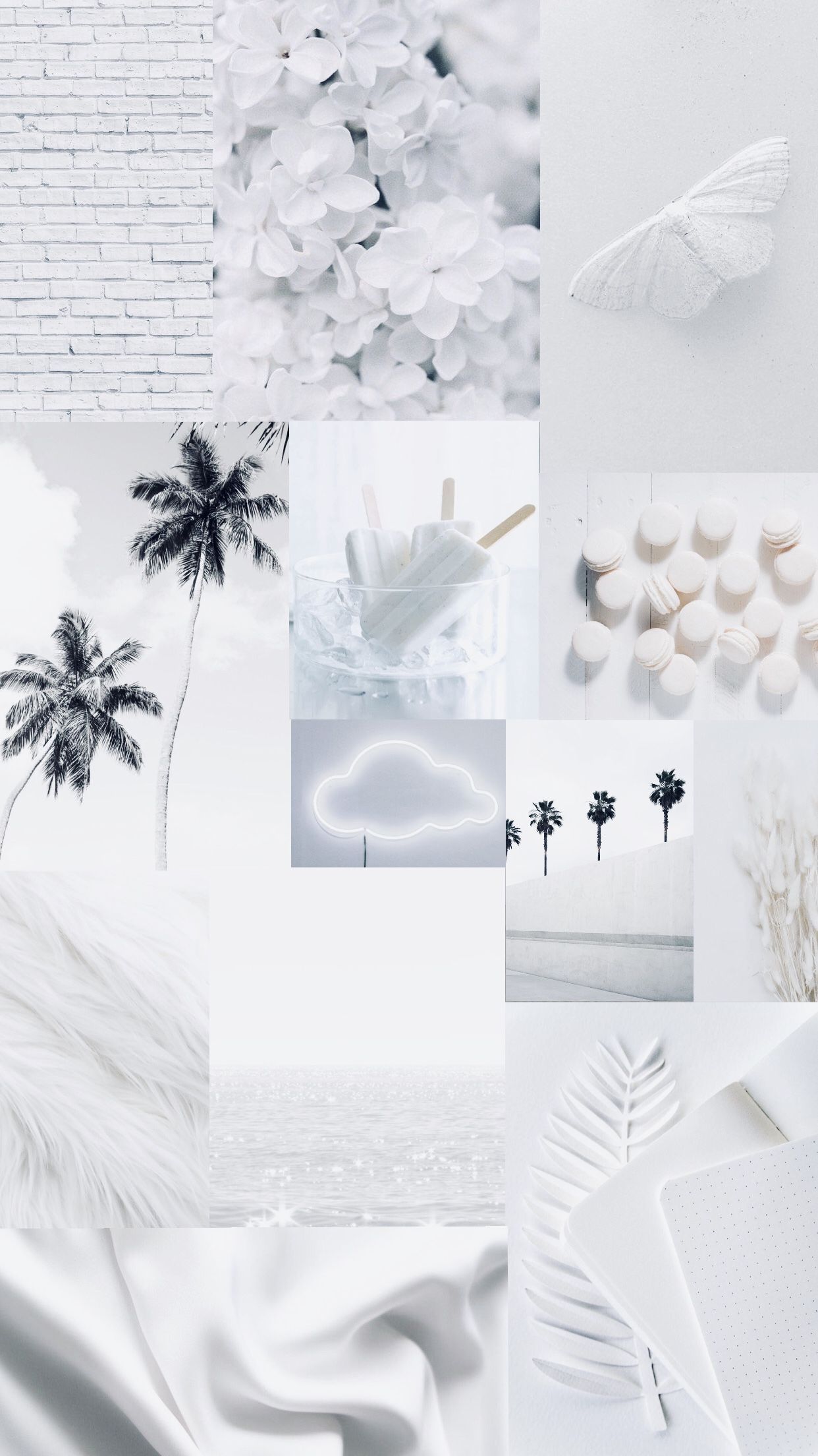 White Aesthetic Desktop Wallpaper iPhone In
