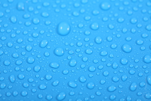 The Blue Background Glass Drop Raindrops Raindrop