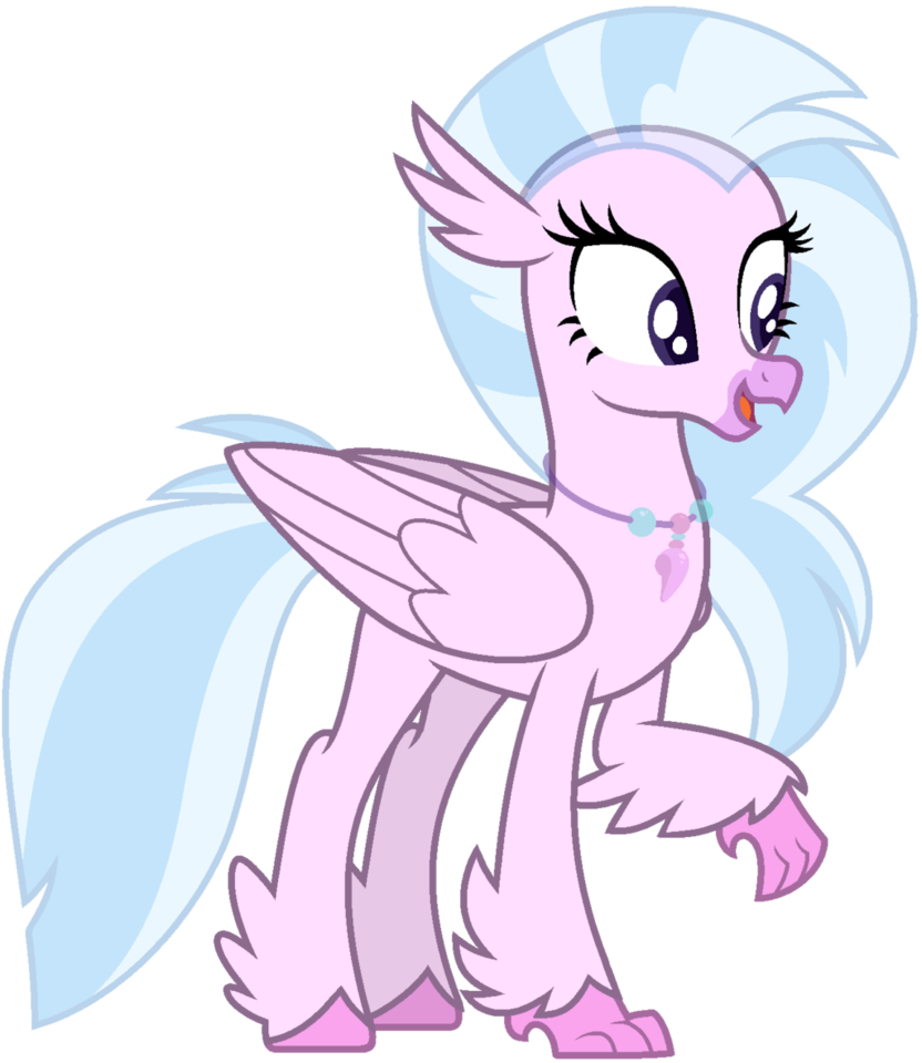 Mlp Base Silver Stream Hippogriff By Lorenacarrizo18 My Little