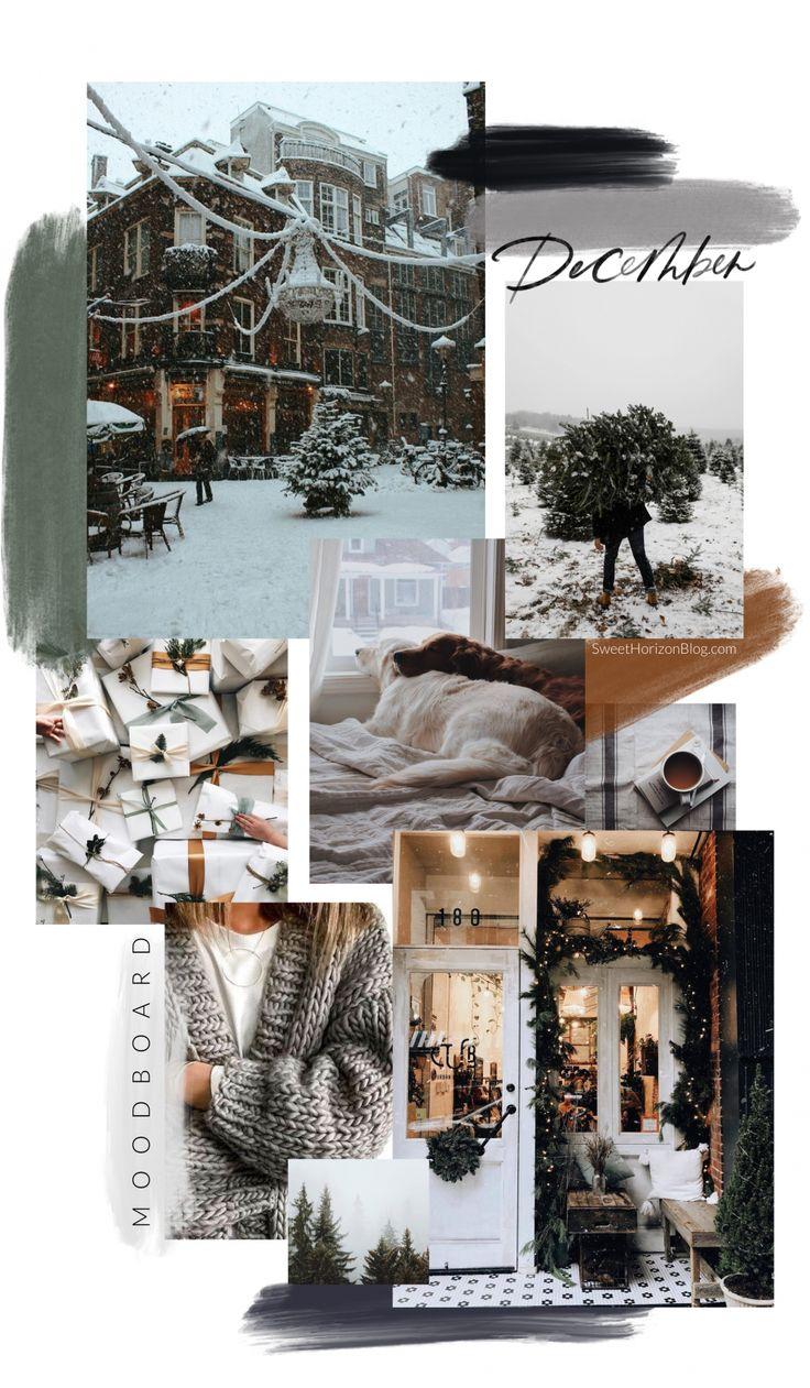 December Moodboard Yearly Over Wallpaper