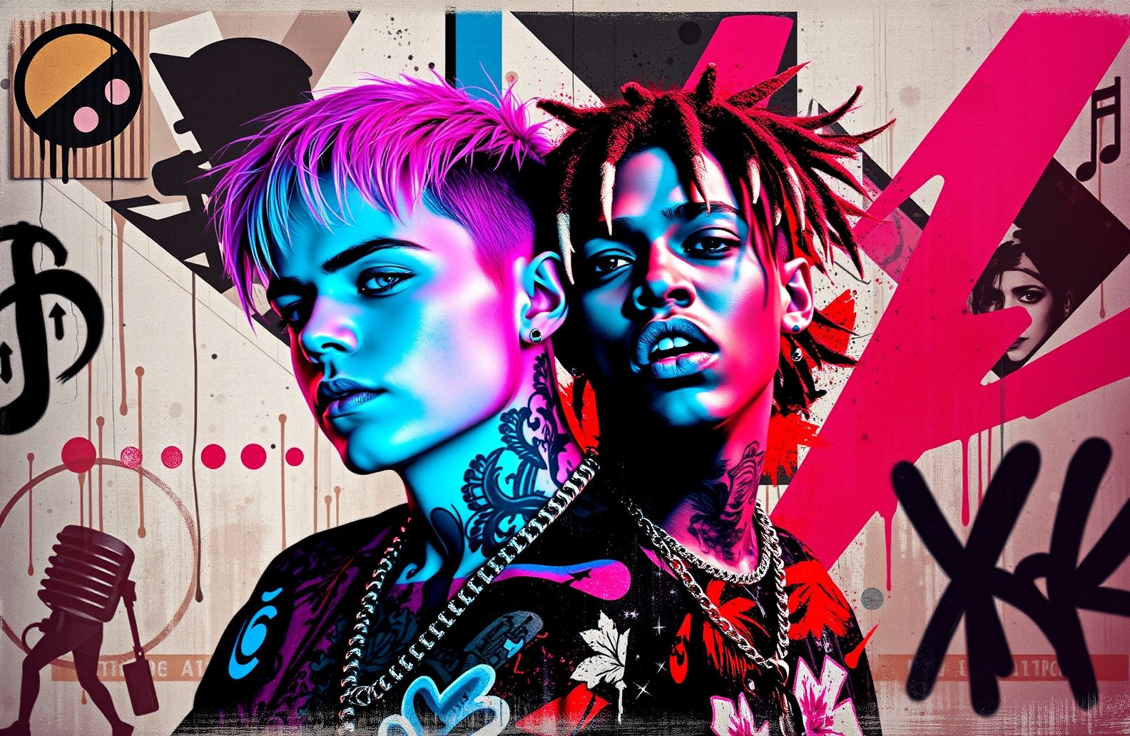 Lil Peep And Xxxtentacion Wallpaper
