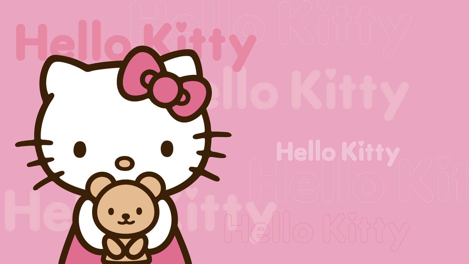 Hello Kitty Background Pixels Web Wallpaper Sanrio Pink