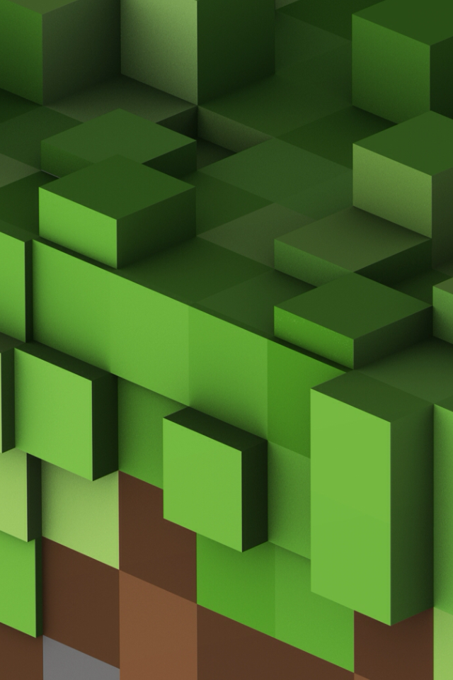3d Green Cube Simply Beautiful iPhone Wallpaper